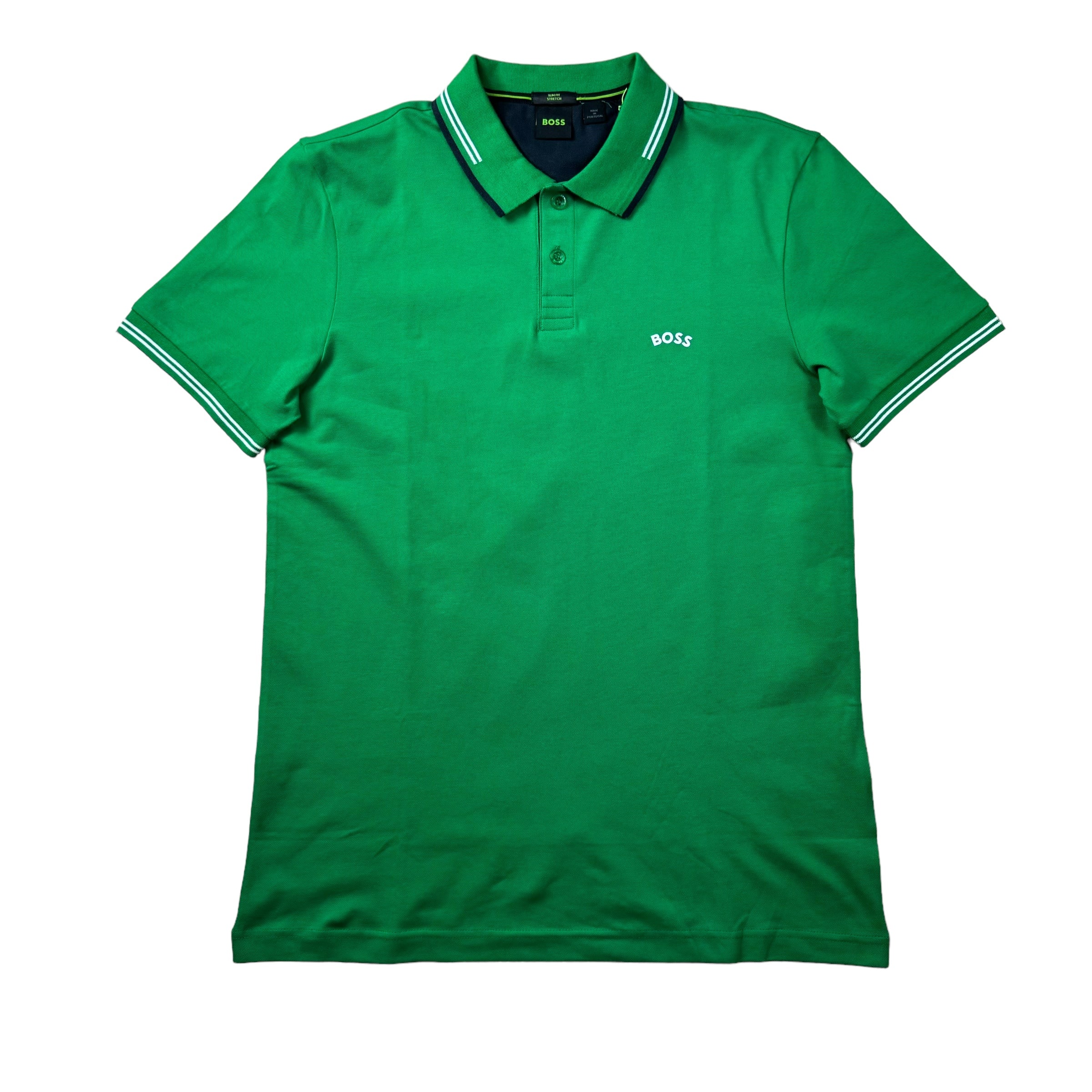 Mens Boss Green Polo Designer Menswear Men's Polo Hugo Boss Green
